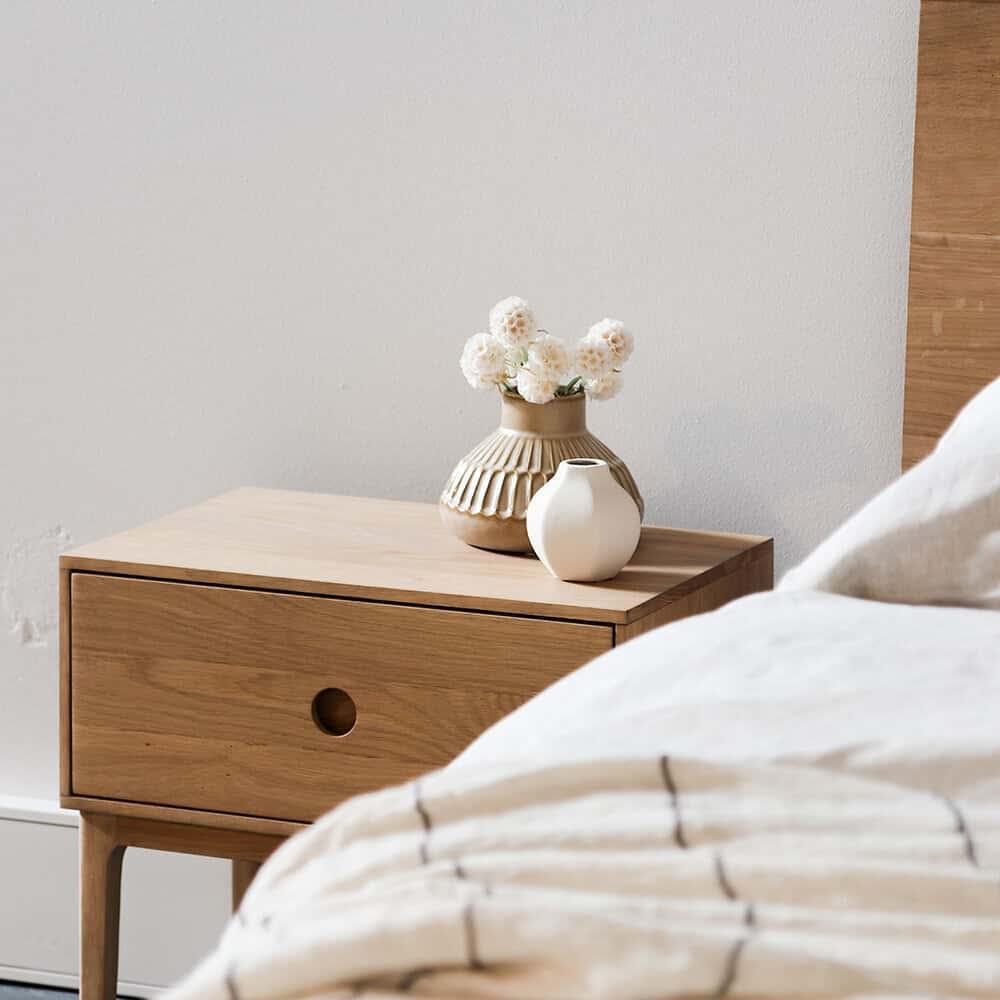 Ambience Bedside Table - Oak