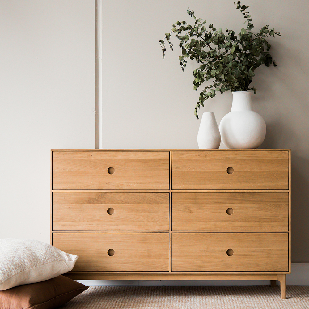 Ambience 6 Drawer Chest - Oak