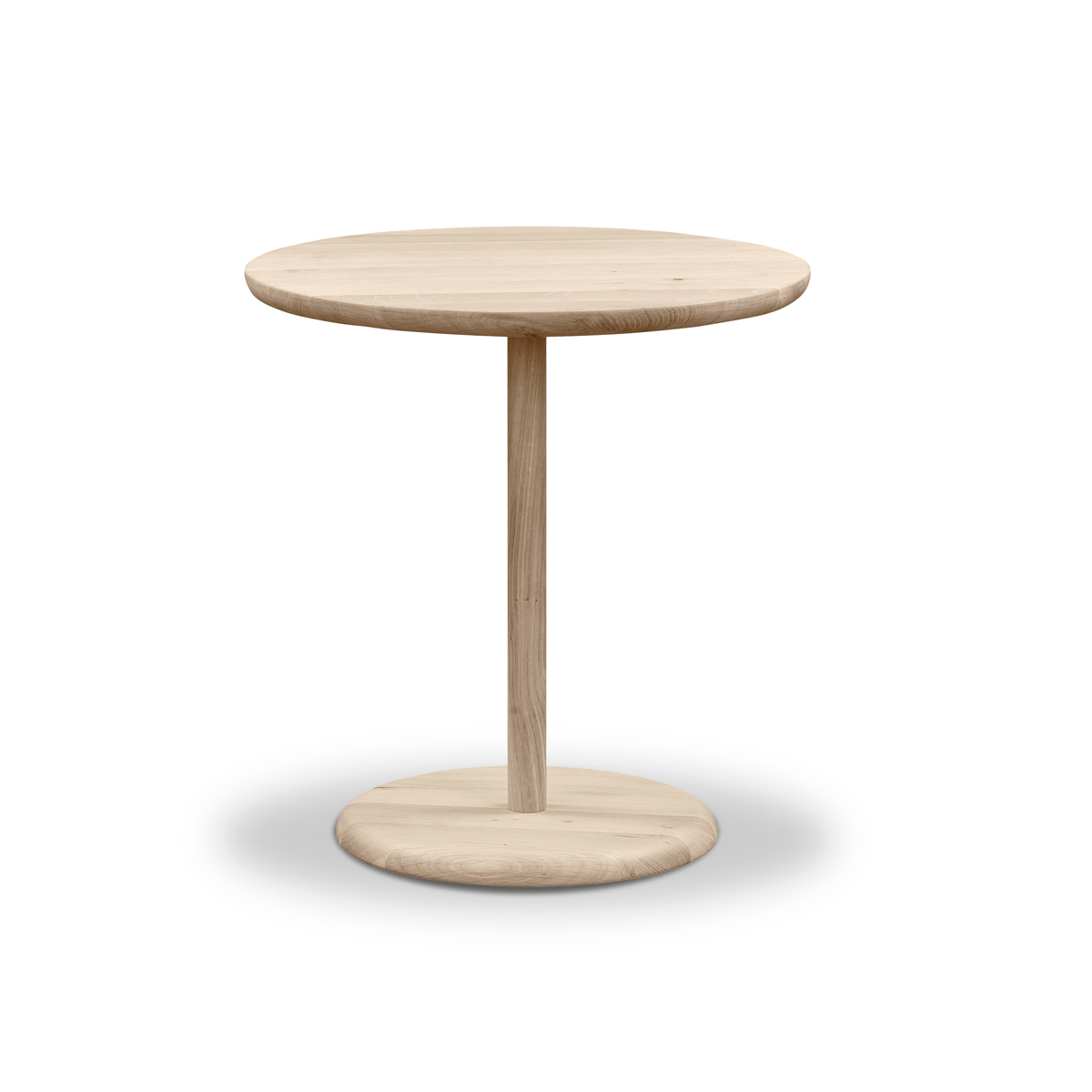 Turn Side Table - Whitewash Oak