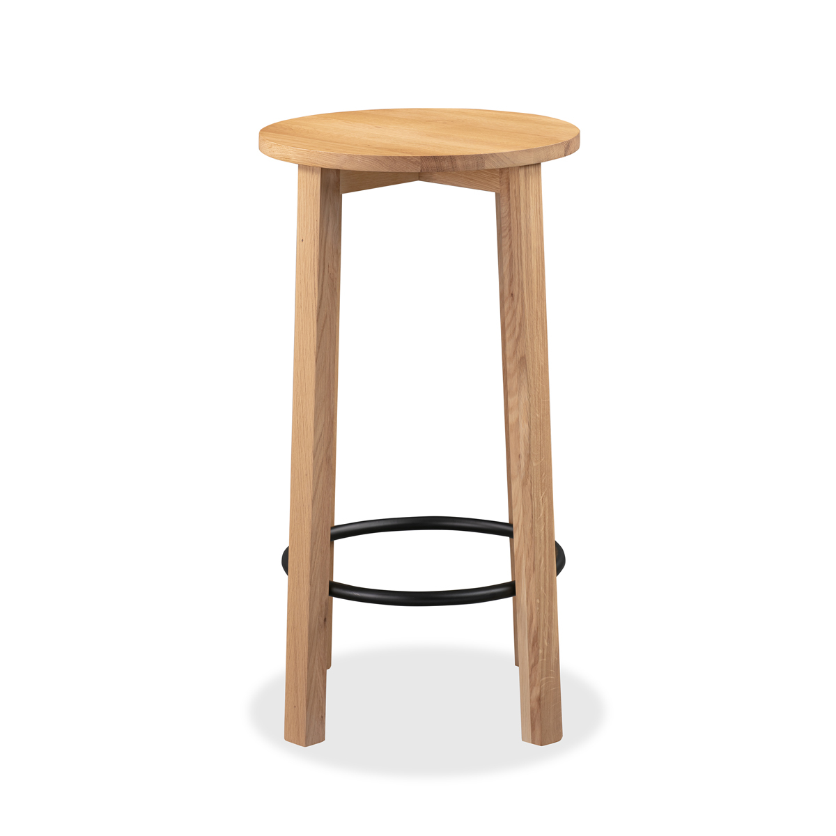 Tangent Bar Stool 75cm - Oak