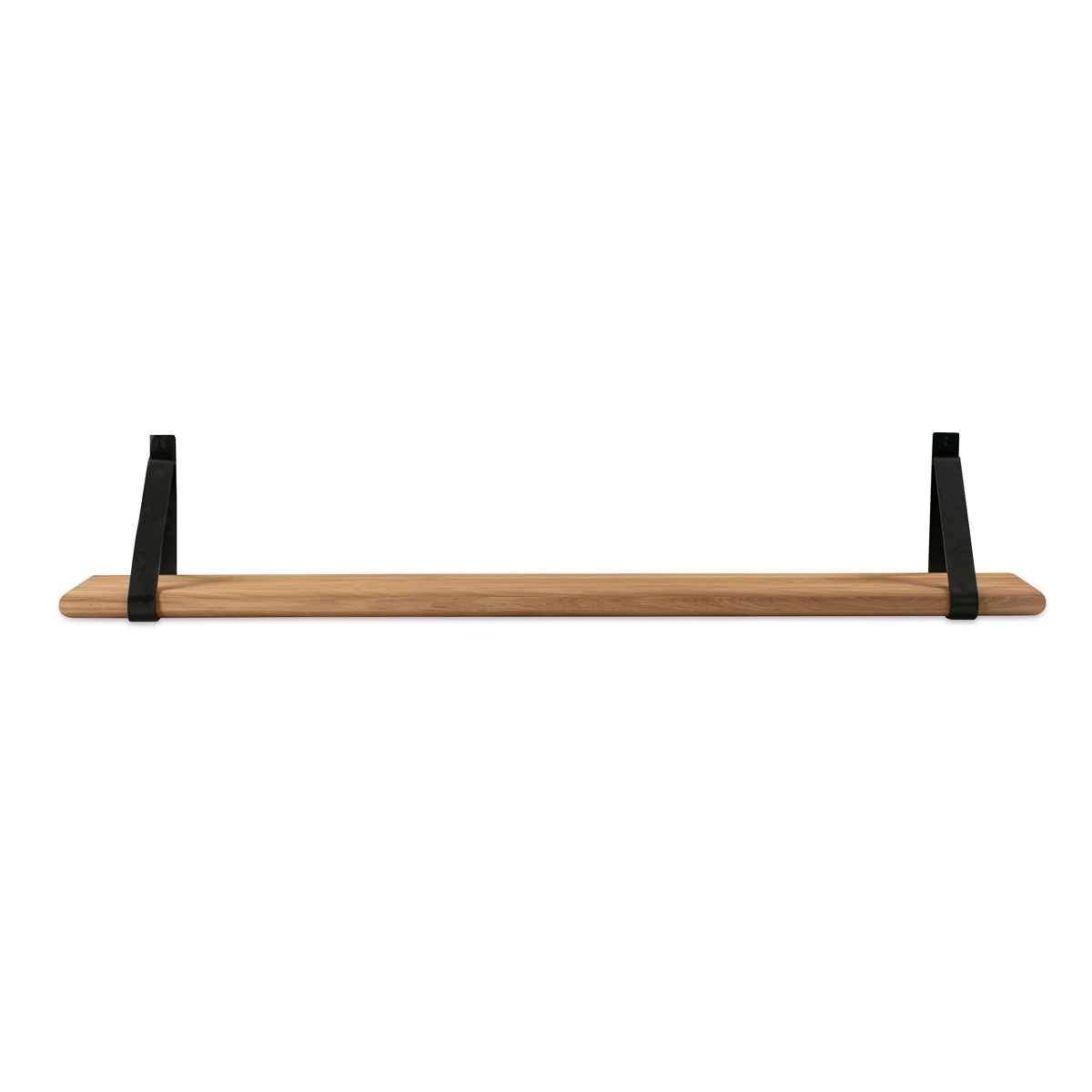 Slant Wall Shelf 140Cm - Oak/Black