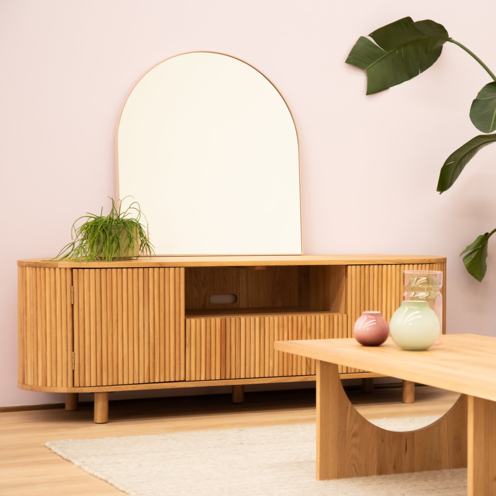 Ripple Entertainment Unit 180Cm - Oak