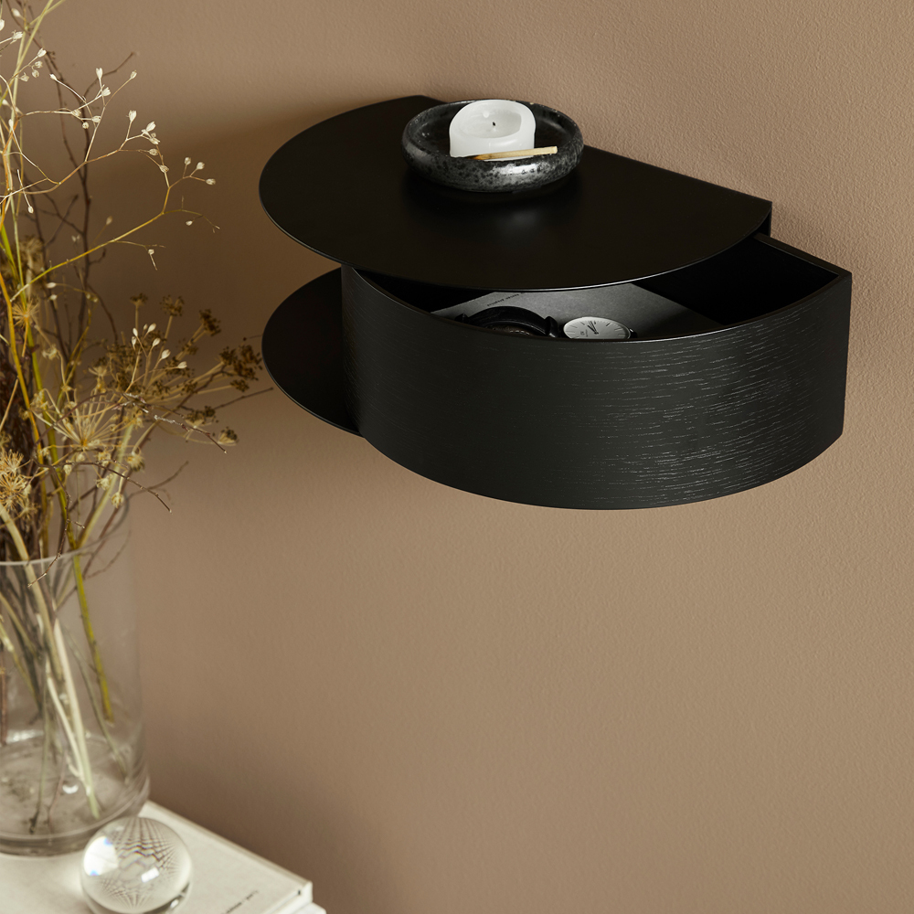 Wallie Wall Shelf  - Black