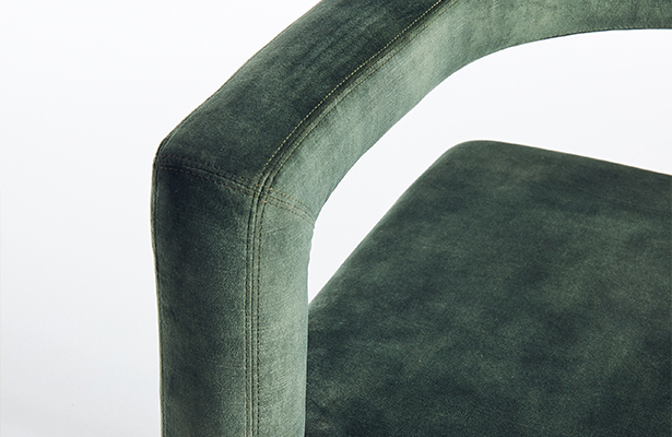 Mate Dining Chair - Forest Green Velvet Decent 29 - Thinking in Textures