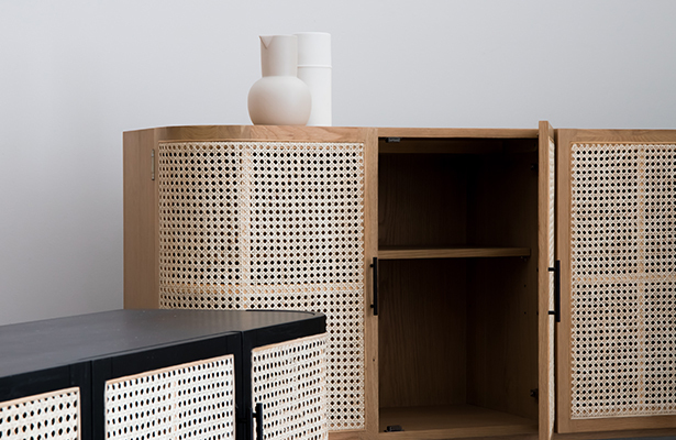 Embrace Rattan Sideboard 180cm - Natural - Rattan Reimagined