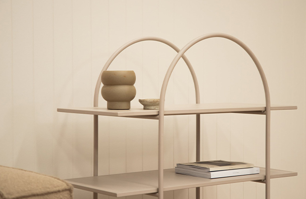 Bliss Shelving Unit - Warm Beige - An Energetic Shape