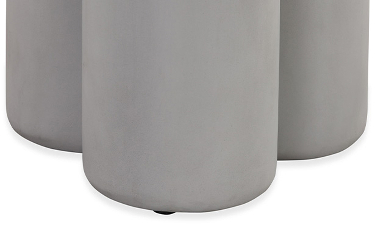 Huddle Outdoor Side Table - Light Grey Concrete - Imaginative Shape