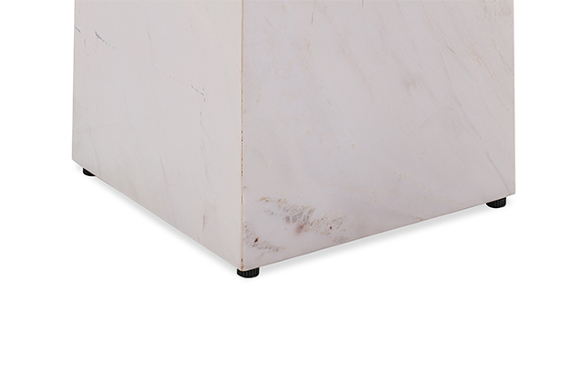 Stage Marble Plinth - White Marble - One of a Kind