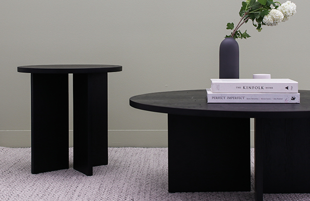 Edge Side Table - Black - A stunning contrast