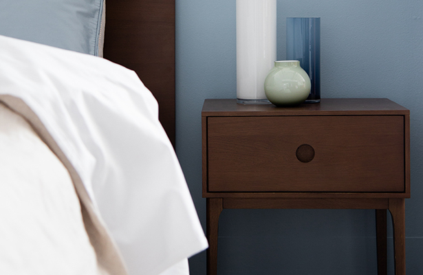 Ambience Bedside Table - Walnut - The small details