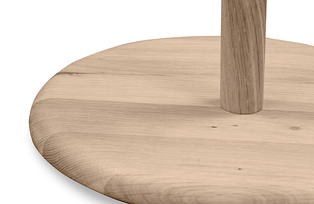 Turn Side Table - Whitewash Oak - Turn and Go