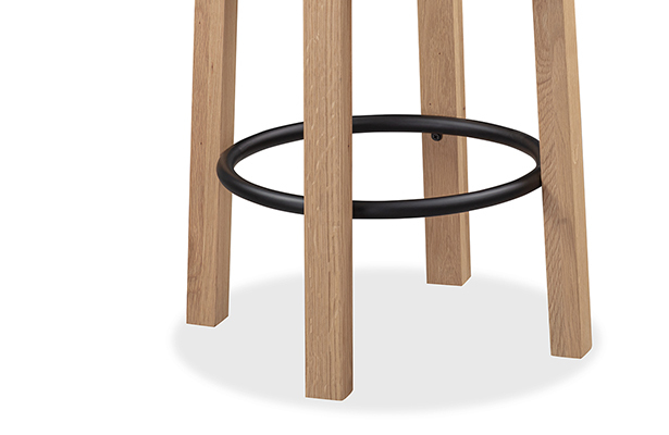 Tangent Bar Stool - Oak - A Rounded Motif