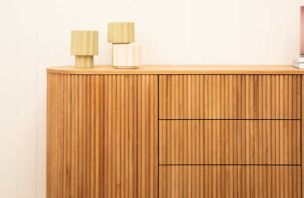 Ripple Sideboard 180Cm - Oak - Soft Contours