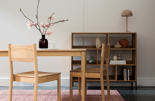 Enhance Open Bookcase Small - Oak - Effortless Storage