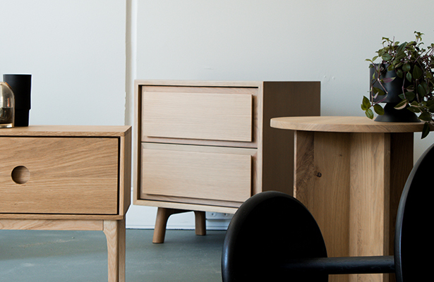 Waver Bedside Table - Oak - A Design Statement