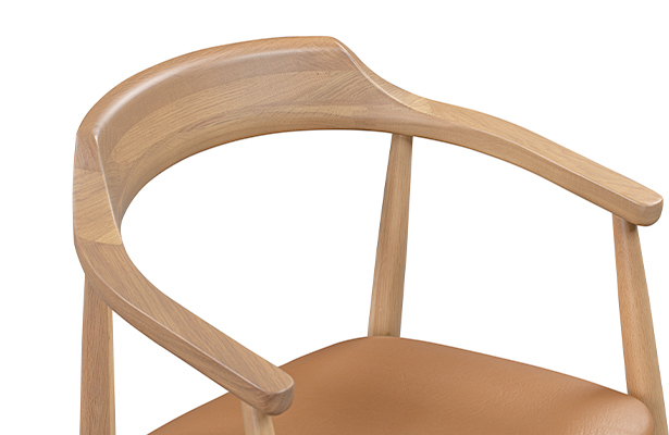 Profile Dining Chair - Oak / Tan Leather - A Design Statement