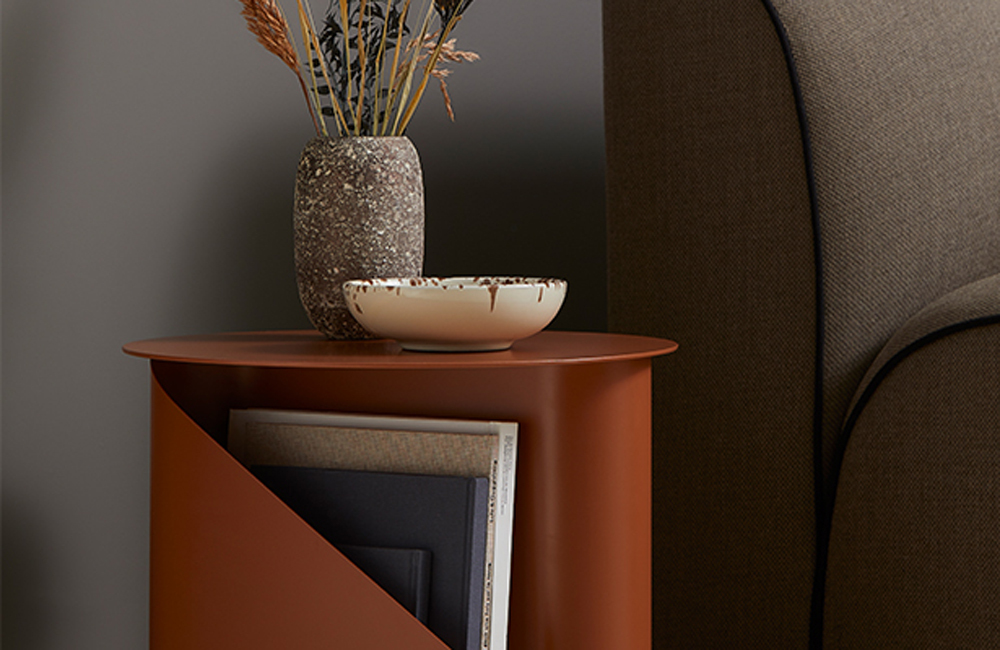 Sentrum Side Table - Burnt Orange - <p>Dual Purpose</p>