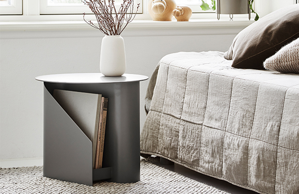 Sentrum Side Table - Taupe - <p>Dual Purpose</p>