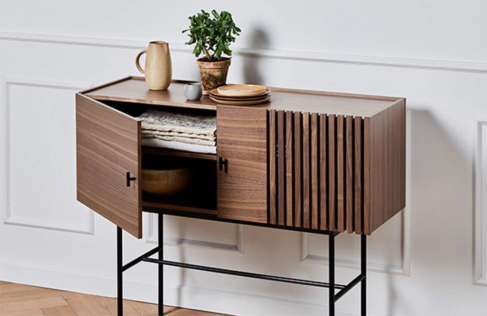 Array Sideboard 120cm - Walnut - <p>Stowed Away</p>