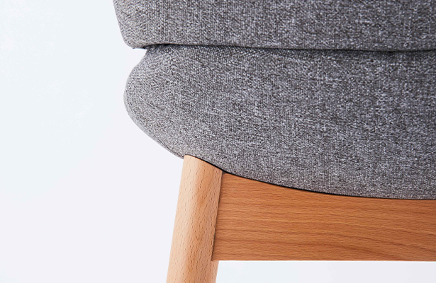 Hug Dining Chair - Grey  / Beech - Exploring New Perspectives