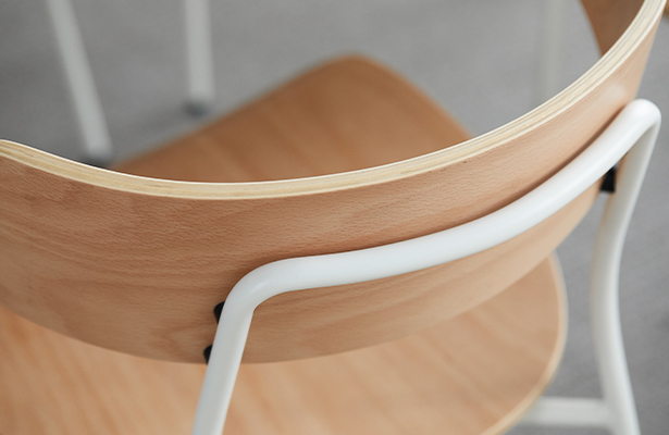 Mou Dining Chair - Beech / White - Exploring New Perspectives