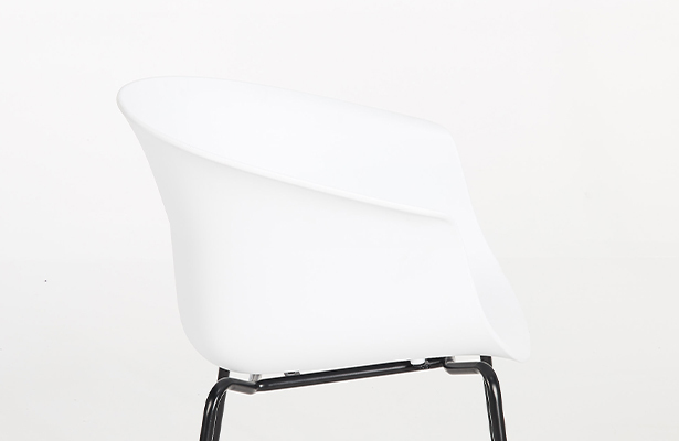 Queen Dining Chair - White / Black - Exploring New Perspectives