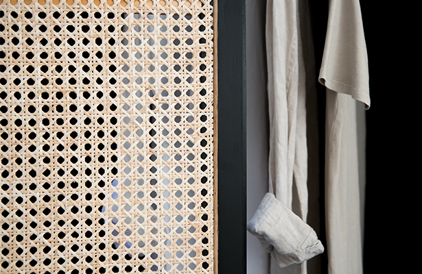 Embrace Rattan Wardrobe - Black - One of a Kind