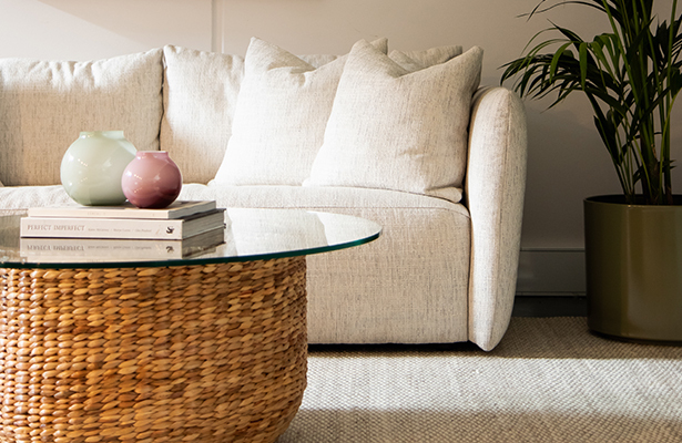 Weave Coffee Table - Natural - Surprise Storage