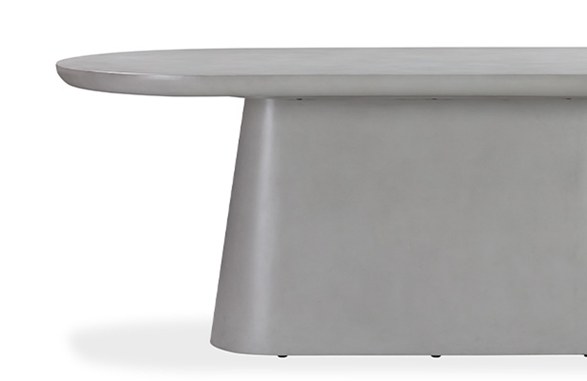 Calm Outdoor Dining Table 200Cm - Light Grey Concrete - Distinct Design