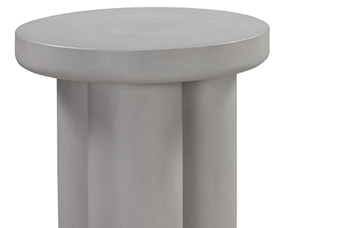 Huddle Outdoor Side Table - Light Grey Concrete - Refined Design