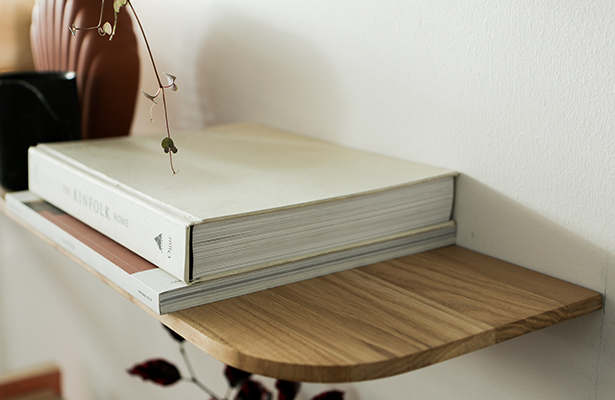 Light Wall Shelf 140cm - Oak - One of a Kind