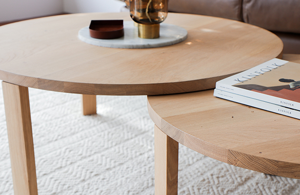 Layer Nesting Coffee Table Large - Oak - One of a Kind