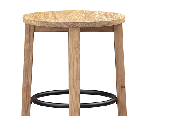 Tangent Stool - Oak - One of a Kind