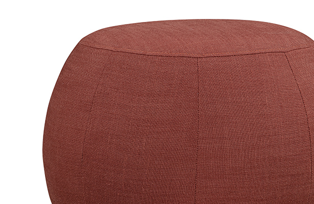 Puff Round Ottoman - Siena 303 Rust - Australian Living, Your Way