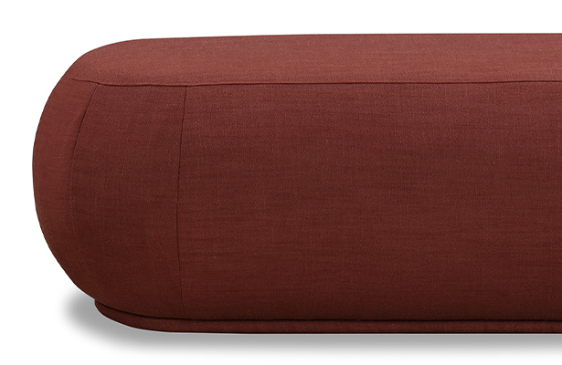 Puff Oval Ottoman - Siena 303 Rust - Australian Living, Your Way