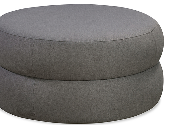 Roll Large Ottoman - Mina 29 Charcoal - Australian Living, Your Way