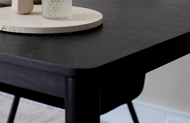 Pure Dining Table 200cm - Black - The Best of Both Worlds