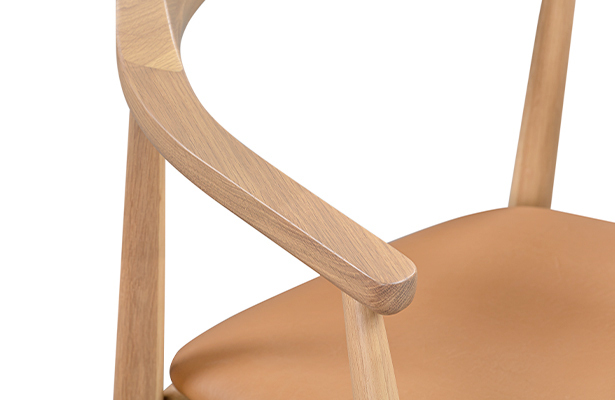 Profile Dining Chair - Oak / Tan Leather - The Best of Both Worlds