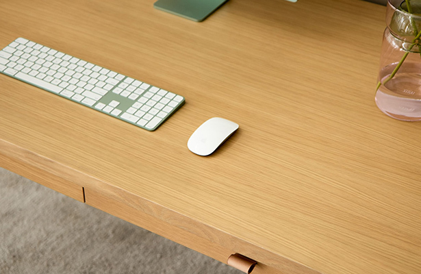 Hoop Office Desk - Oak - The Best of Both Worlds