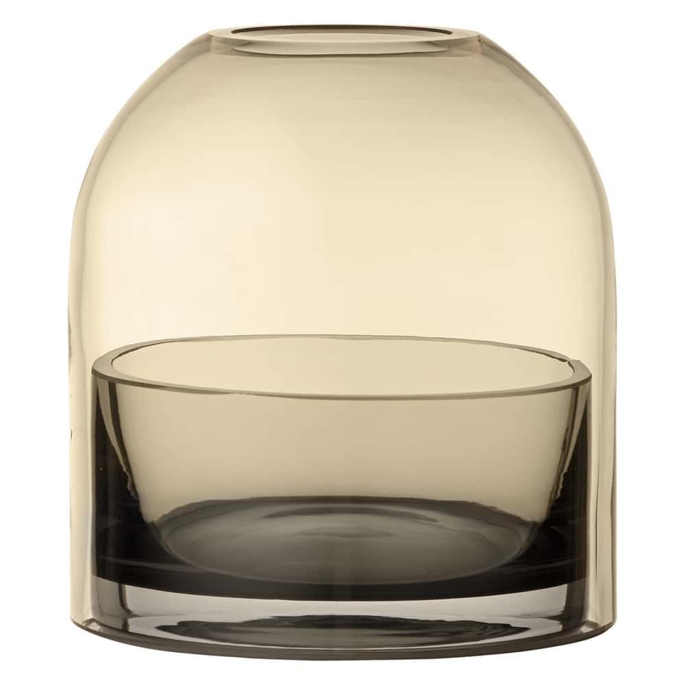 Tota Vase Small - Amber & Black