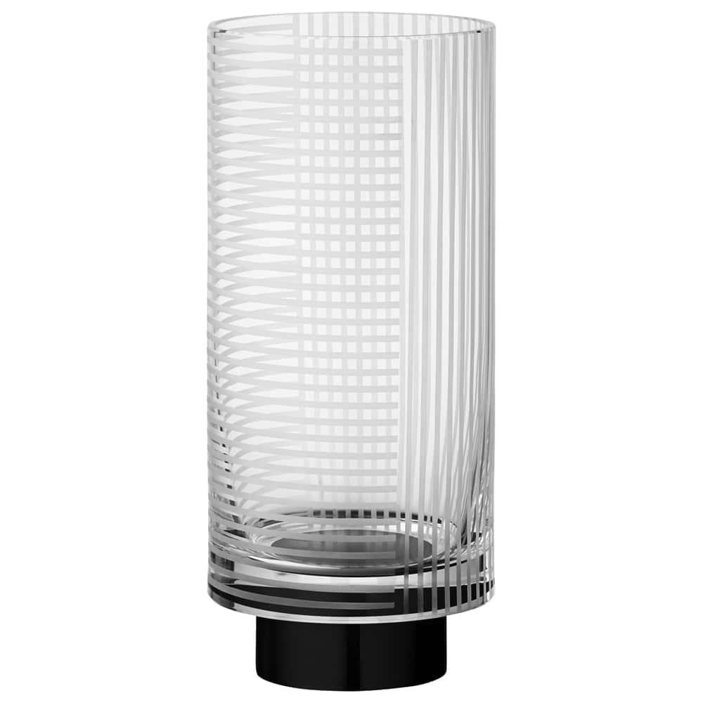 Vitreus Vase Small - Clear & Black