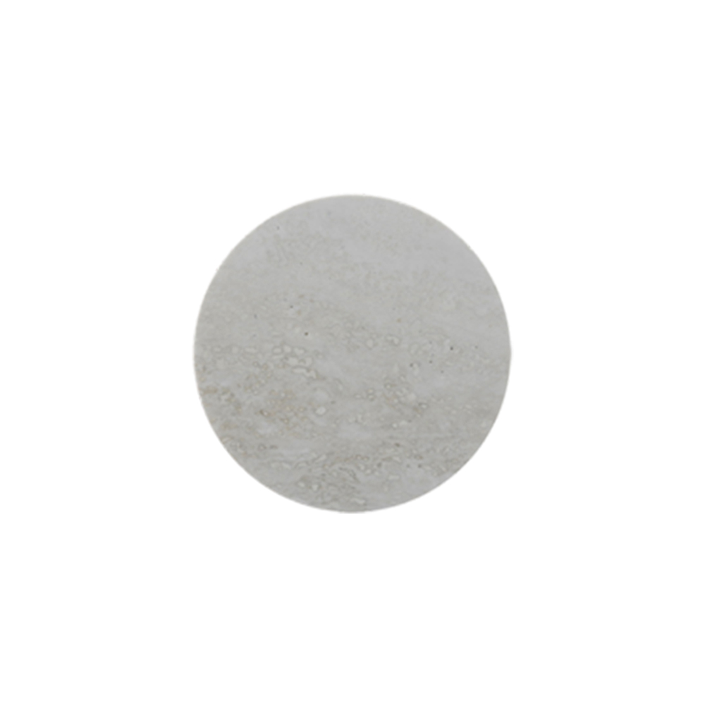 Mini Round Trivet - Cream Travertine