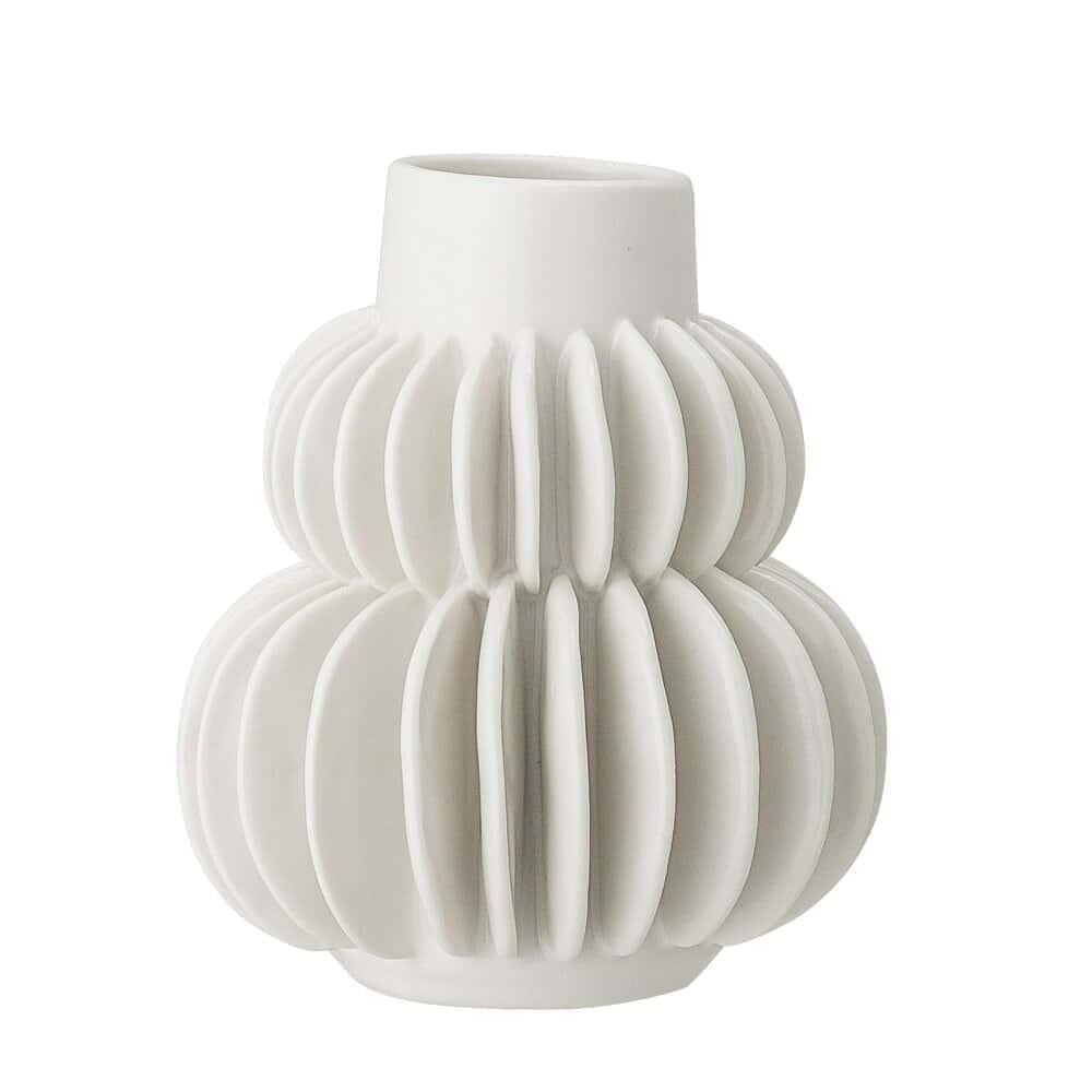 Stoneware Vase - White