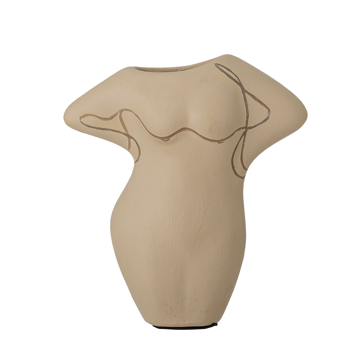 Lulu Terracotta Deco Vase - Brown