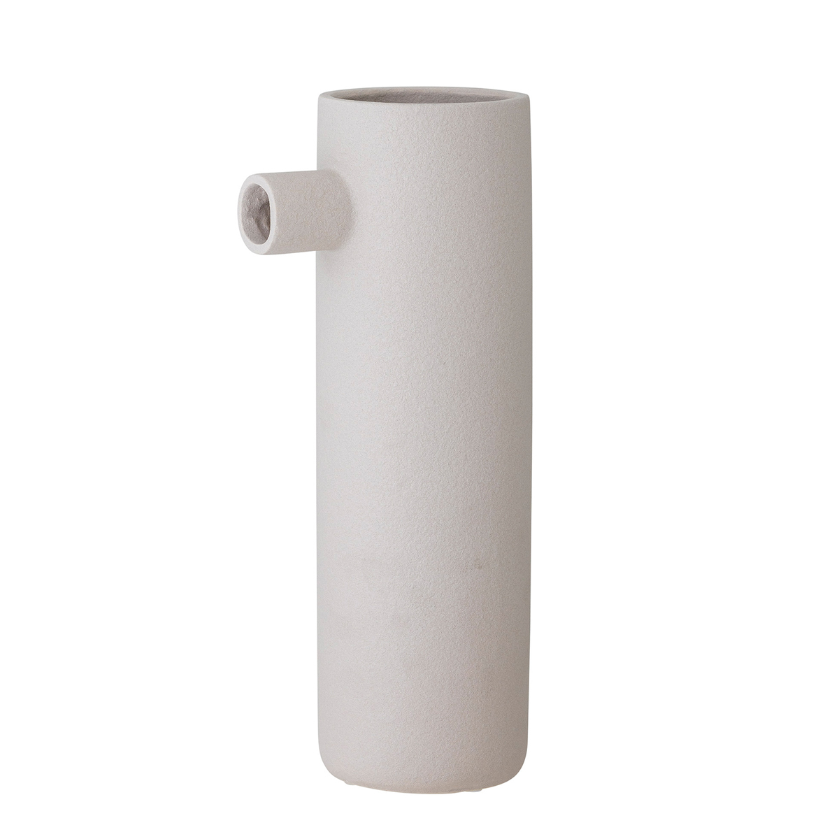 Ciggi Stoneware Deco Vase - White