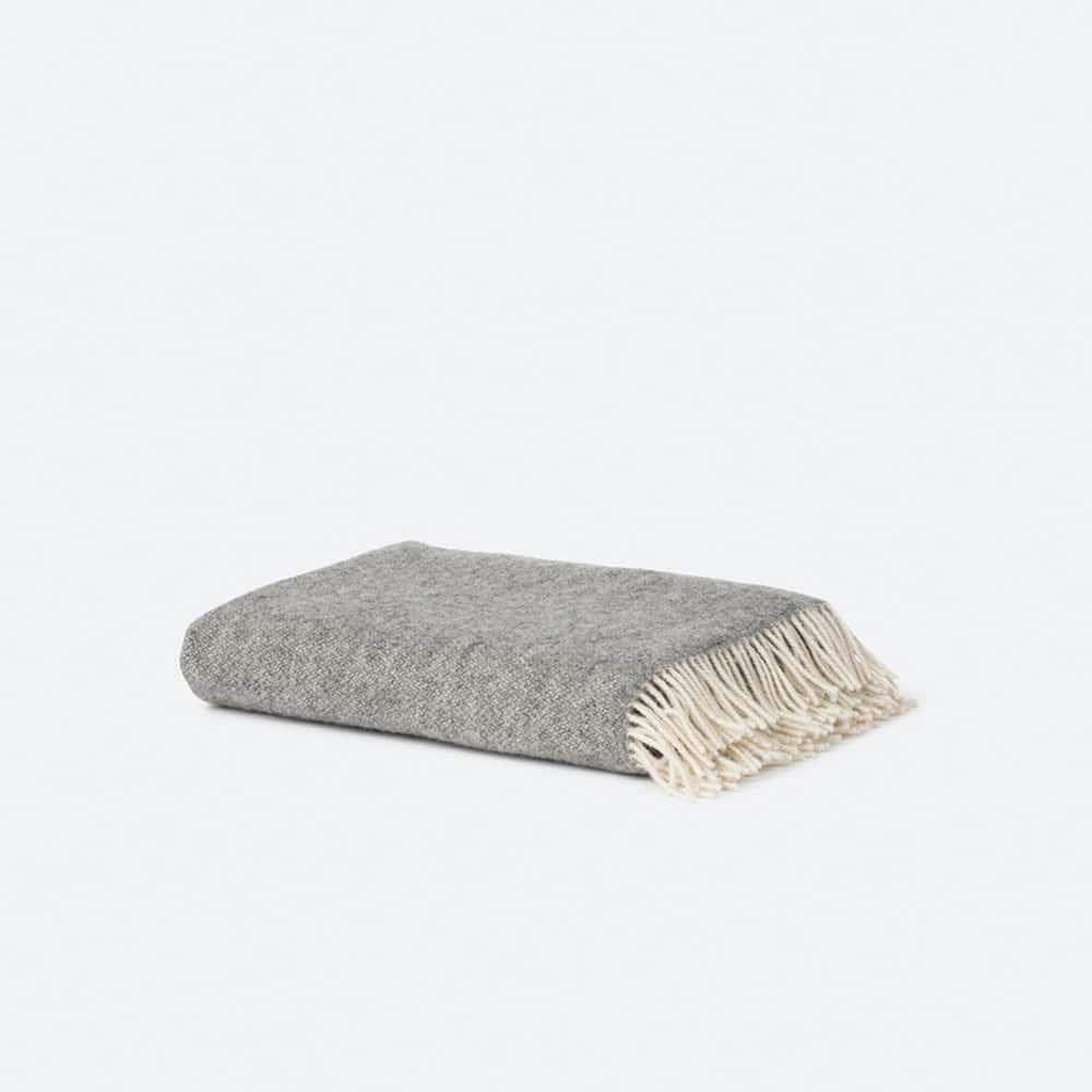 Wool Throw - Grey