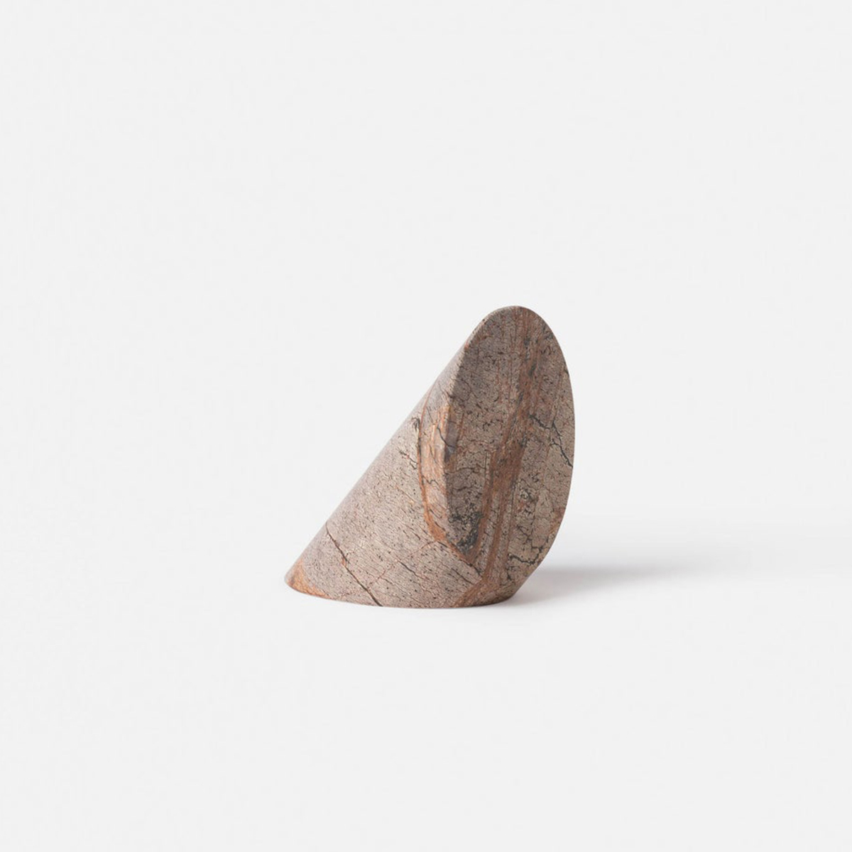 Geo Marble Wedge - Forest Brown