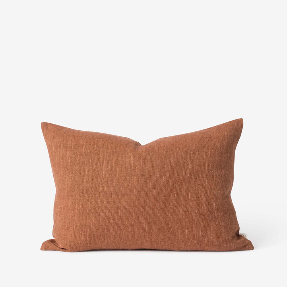 Linen Cushion - Brick