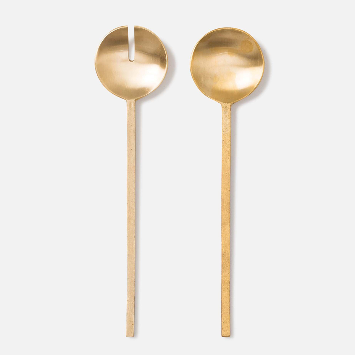 Forge Salad Servers - Brass