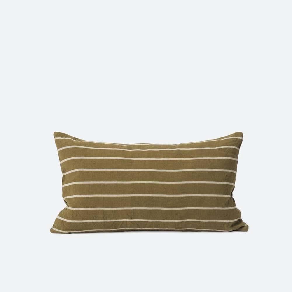 Paloma Cushion - Pickle/Natural